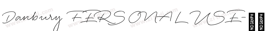 Danbury FERSONAL USE字体转换